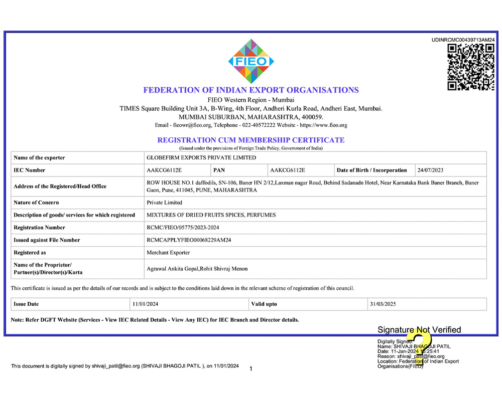 Apeda-Certificate