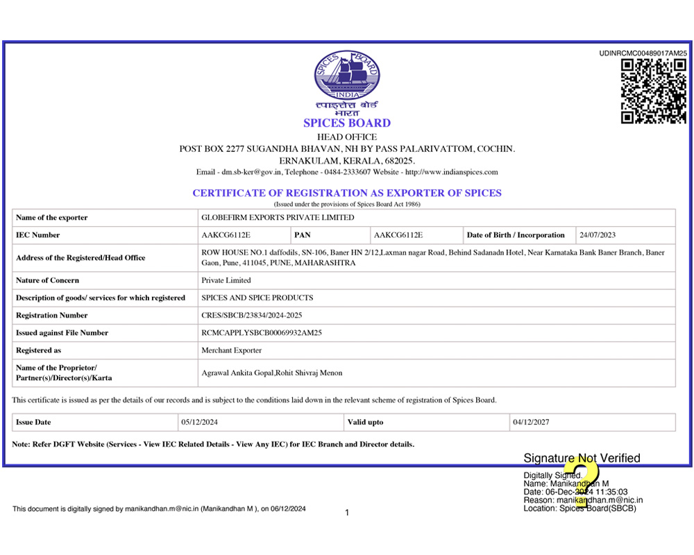 Apeda-Certificate